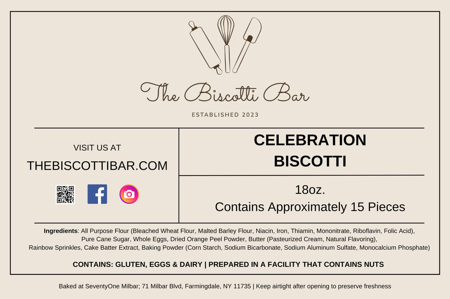 Celebration Biscotti