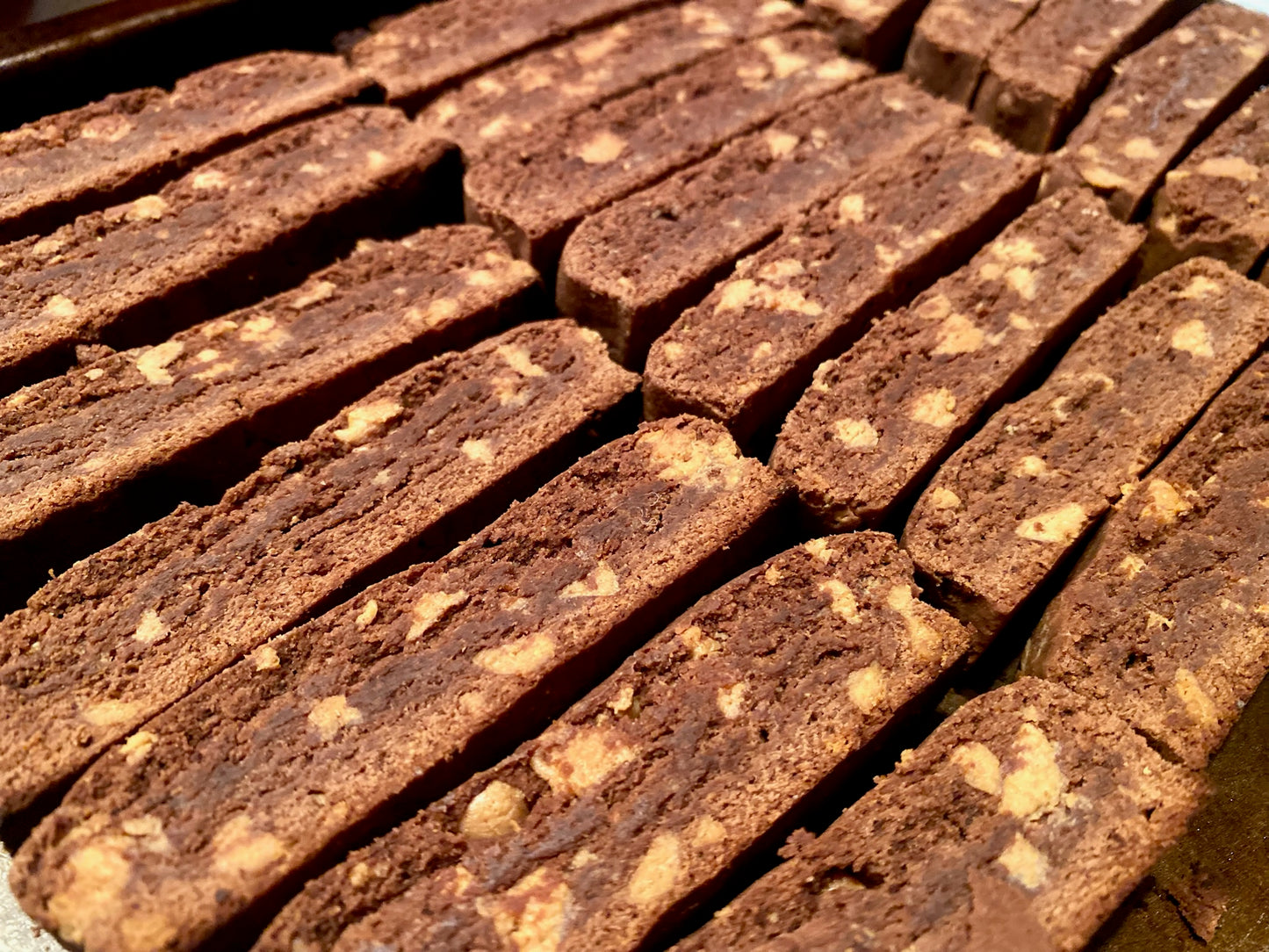 Chocolate Peanut Butter Biscotti