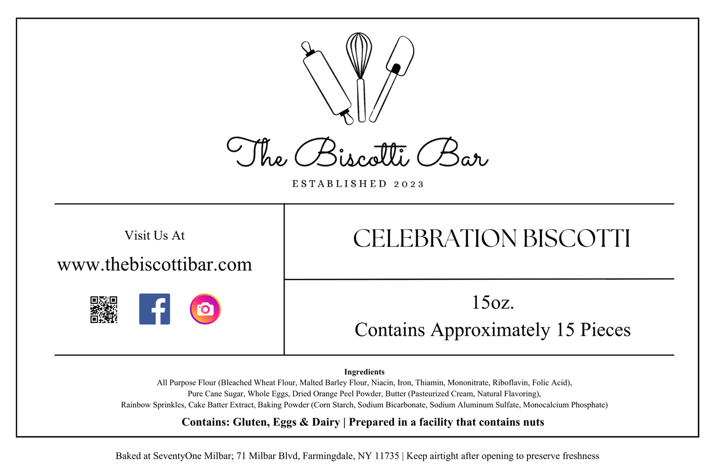 Celebration Biscotti