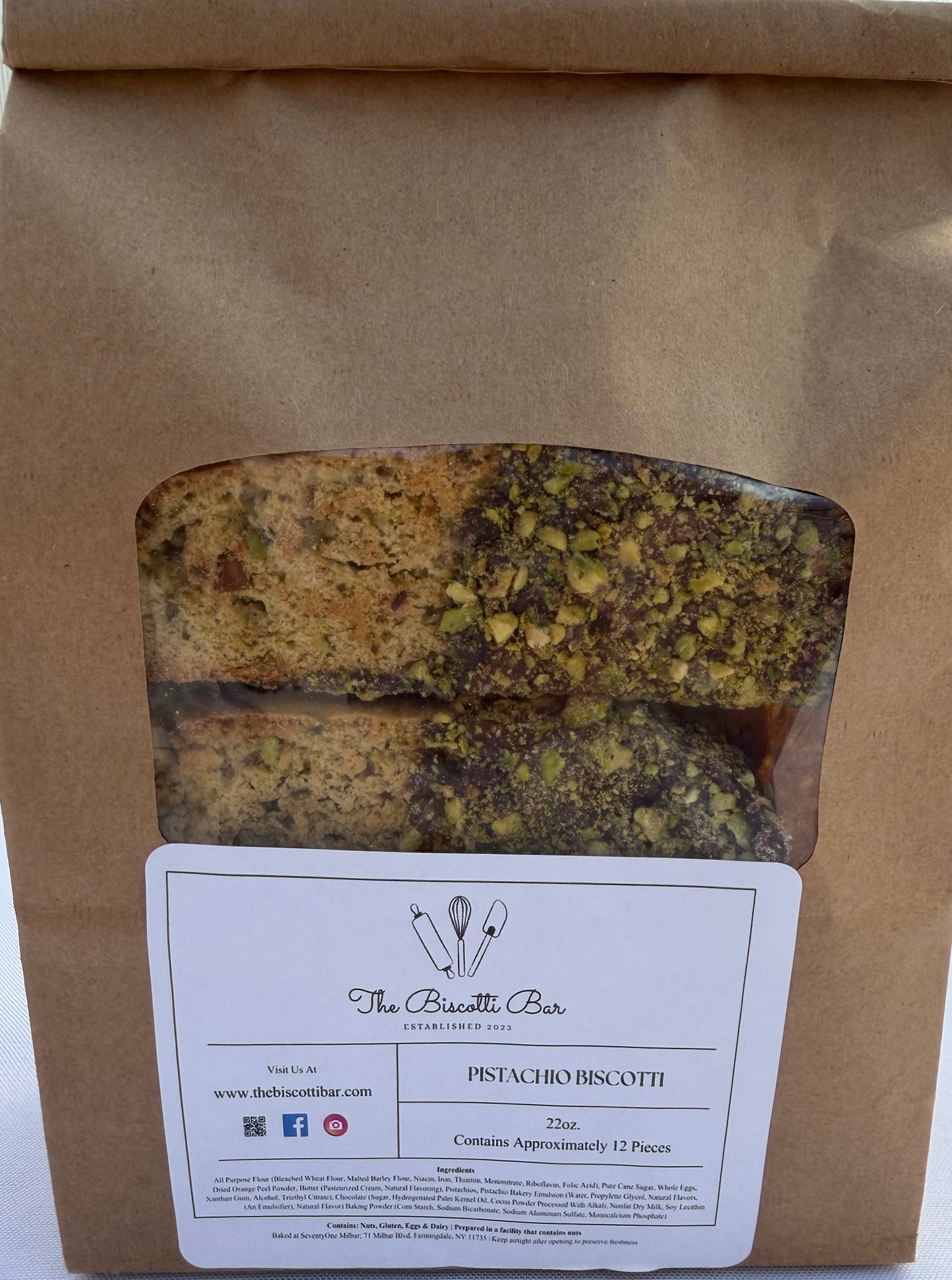 Pistachio Biscotti