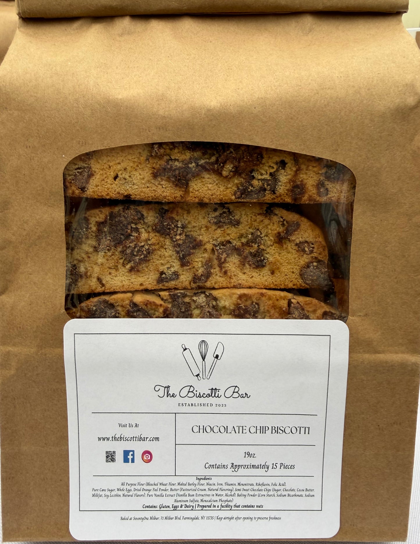 Chocolate Chip Biscotti