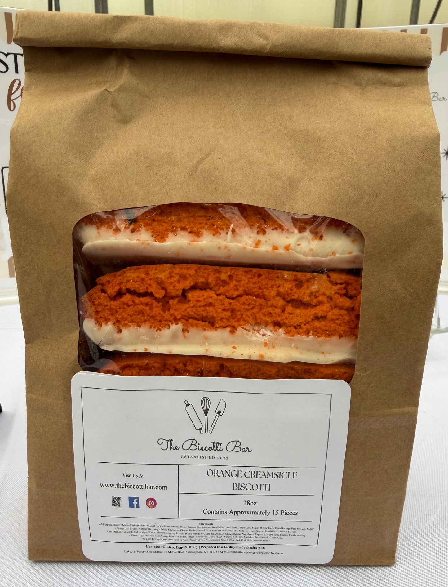 Orange Creamsicle Biscotti